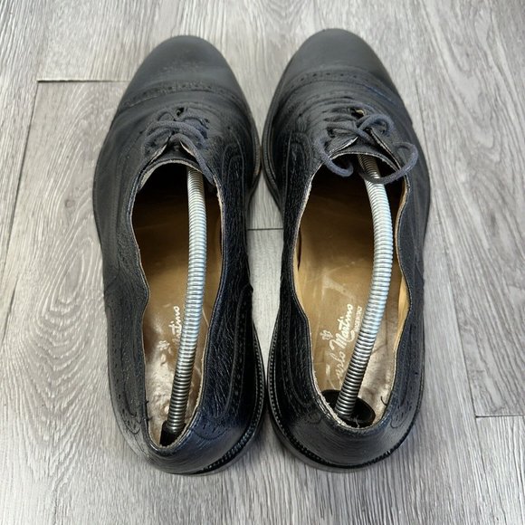 Carlo Martino Oxfords Black Shoes Men\'s Sz 12  Genuine Leather Italy main image 12